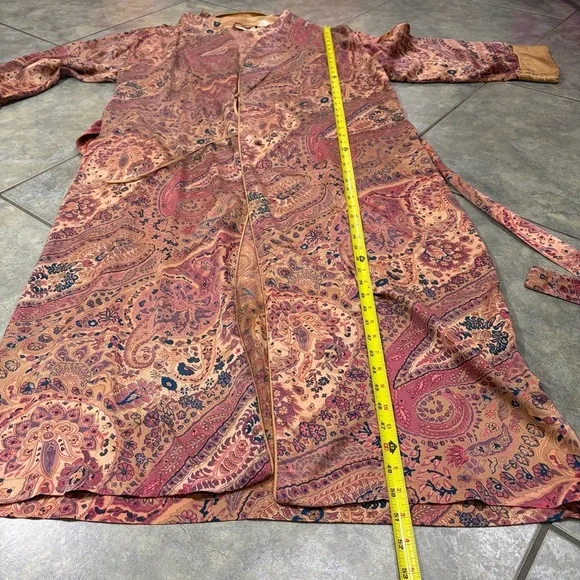 Vintage 1990s Victoria’s Secret Gold Label Silk Robe SZ M Lingerie Quiet luxury - Picture 8 of 10